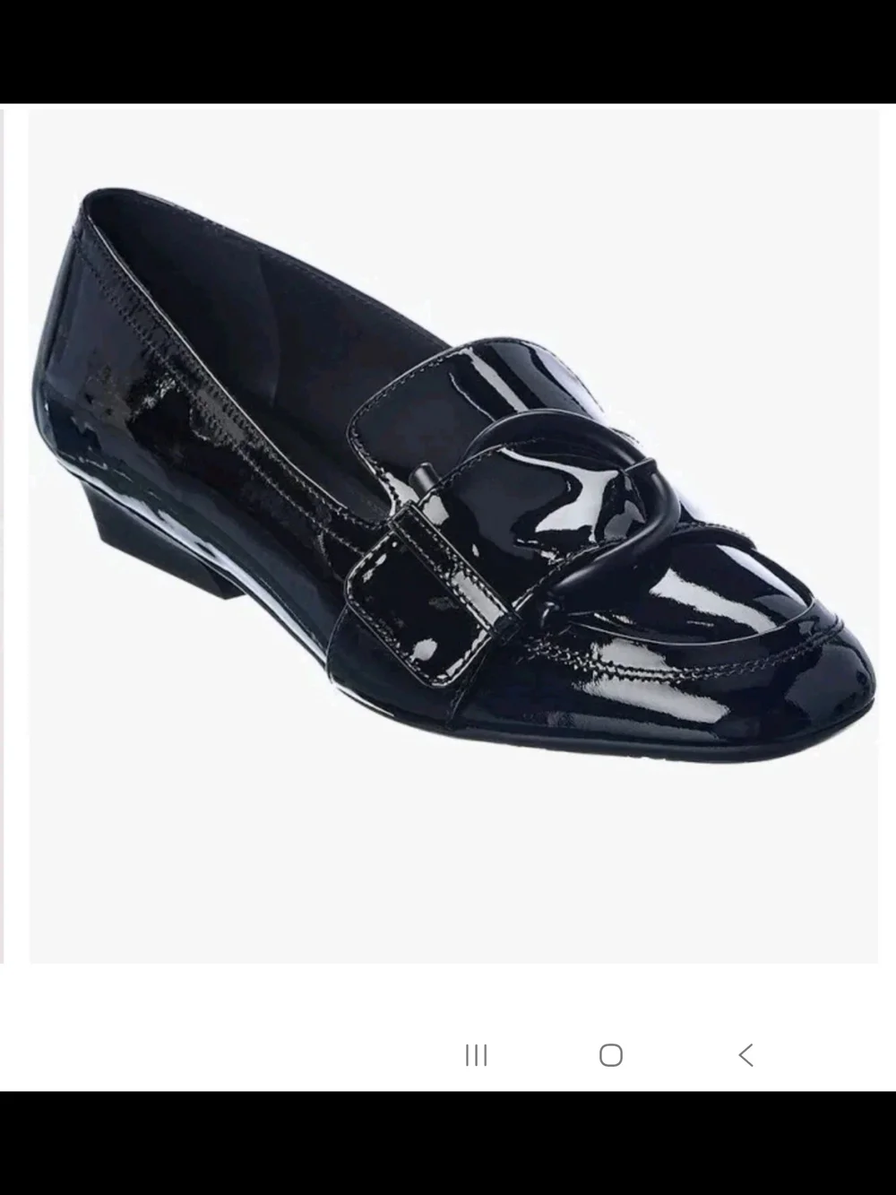 Salvatore Ferragamo Women's Black BONNIE LOAFERS Patent Shiny LEATHER SIZE 8.5 C